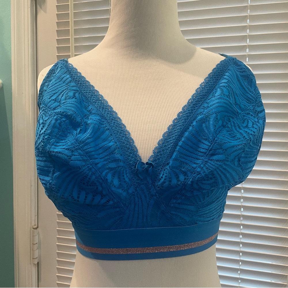 Cleo Blue Lace Bra